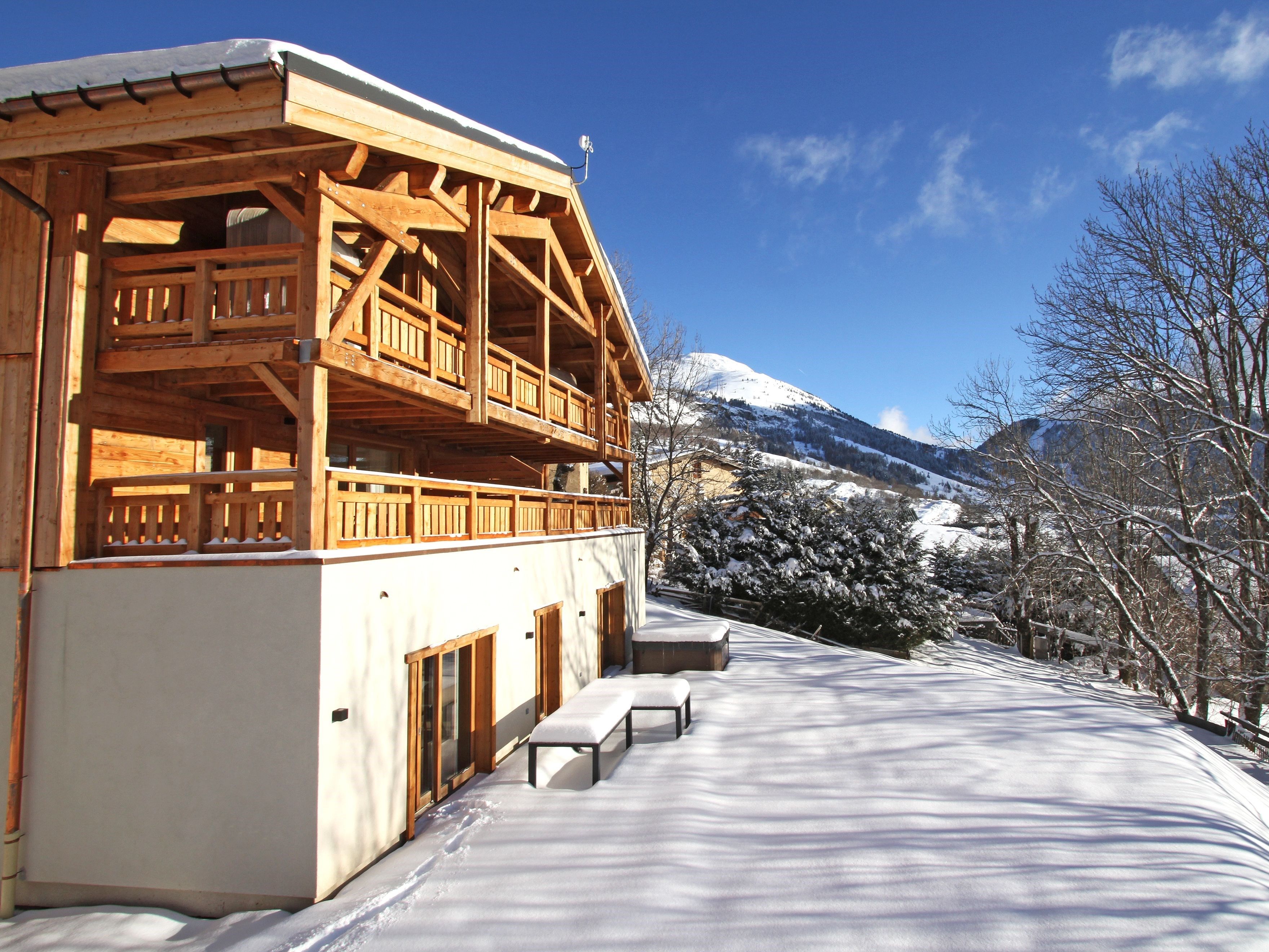 Chalet Nuance de Bleu met privé-sauna en buiten-jacuzzi - 8-10 personen