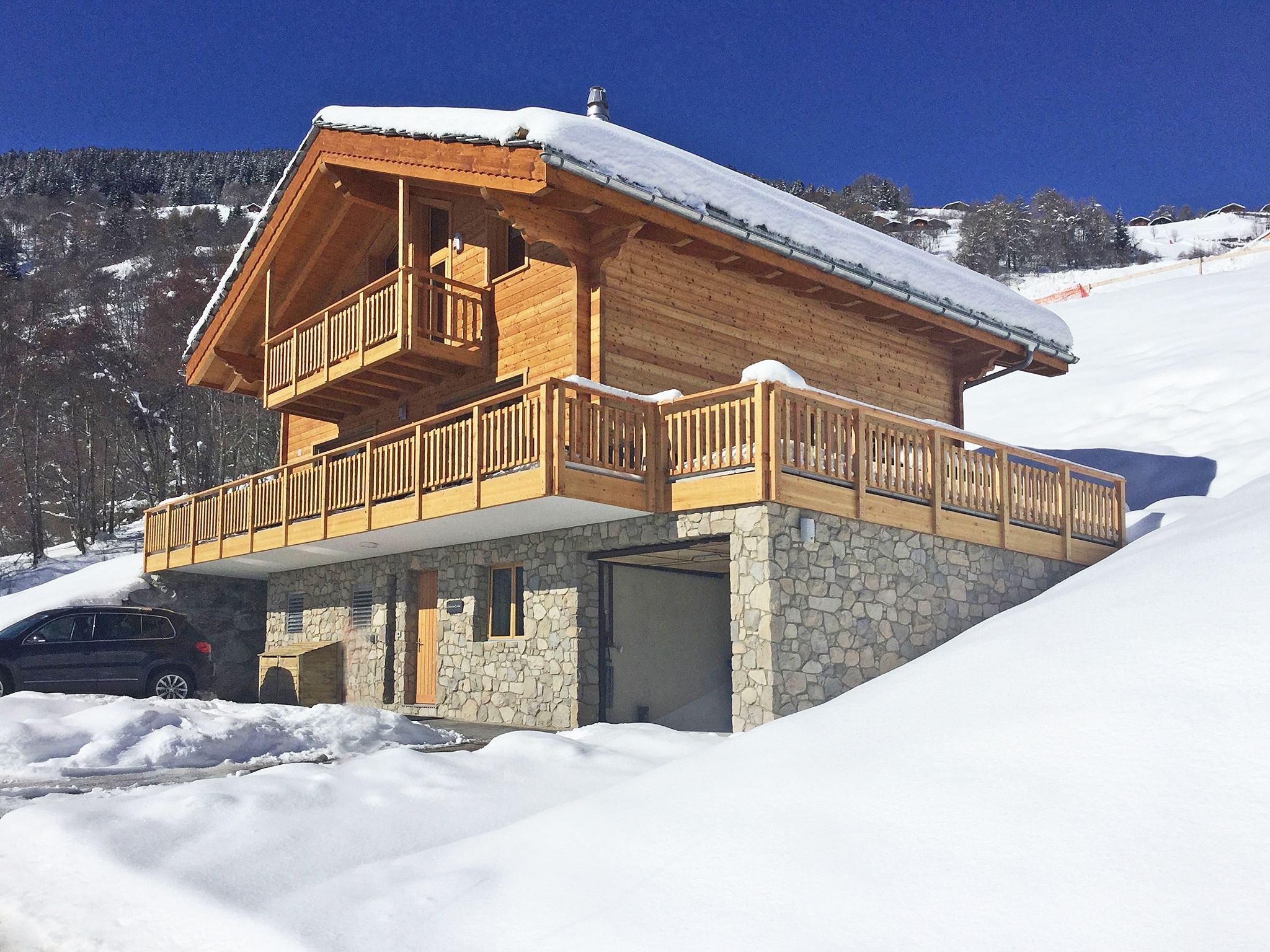 Chalet Des Etoiles Les Masses met buiten-jacuzzi - 10 personen