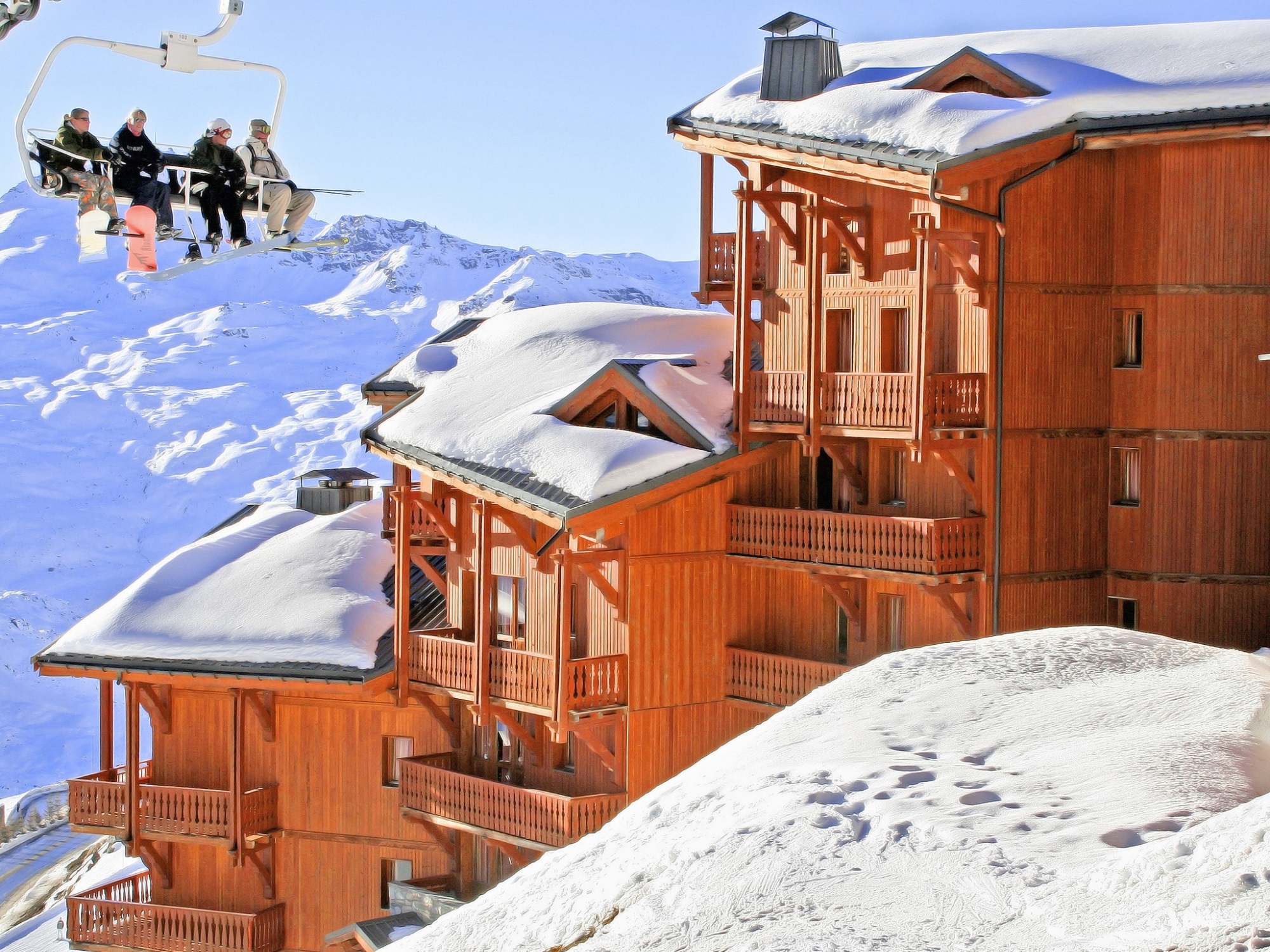 Chalet-appartement Les Balcons de Val Thorens met cabine - 4-6 personen