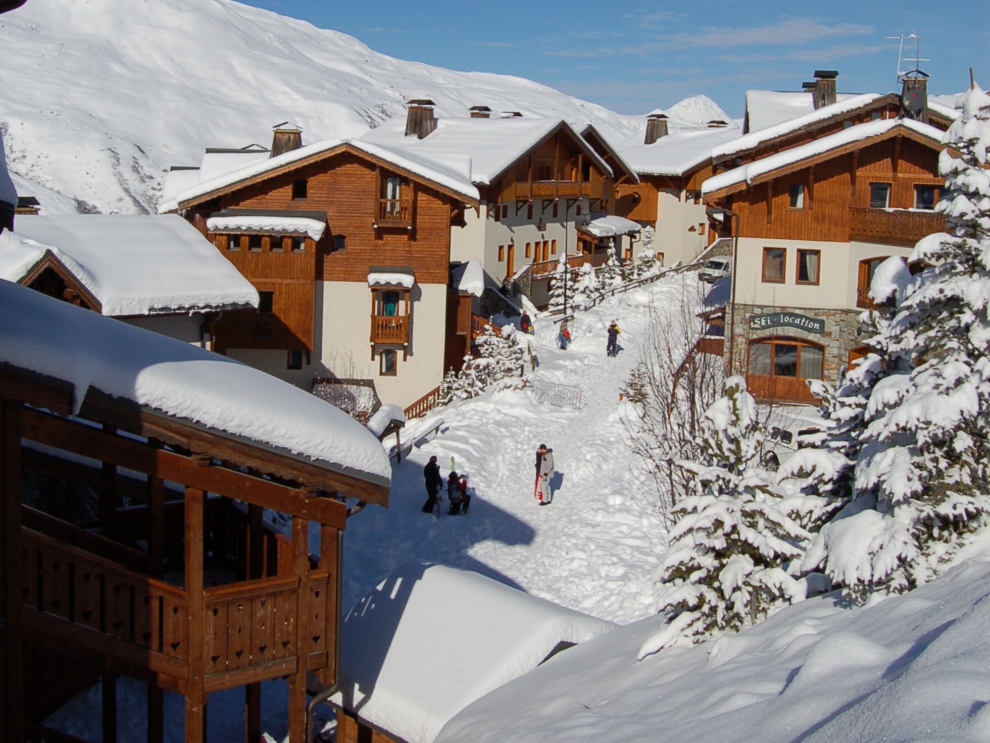 Chalet-appartement Montagnettes Hameau de la Sapinière met cabine - 9 personen